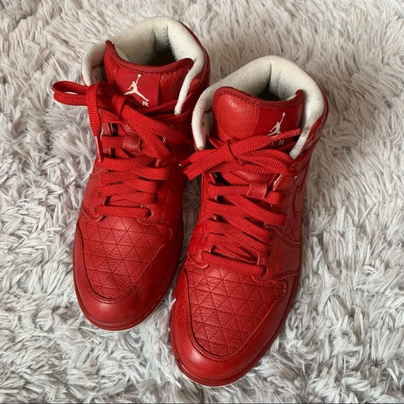 NIKE AIR JORDAN 1 Retro Phat Premier Varsity Red Sneakers Red Size 9 - Picture 4 of 13